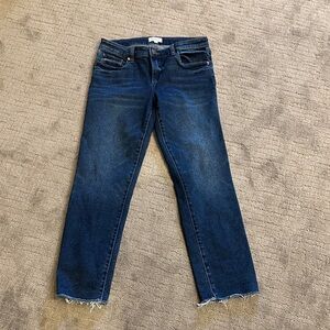 Evereve Dark Blue Straight Leg Jeans